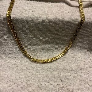 Elegant 14kgp Gold mariner Chain Necklace/bracelet combo